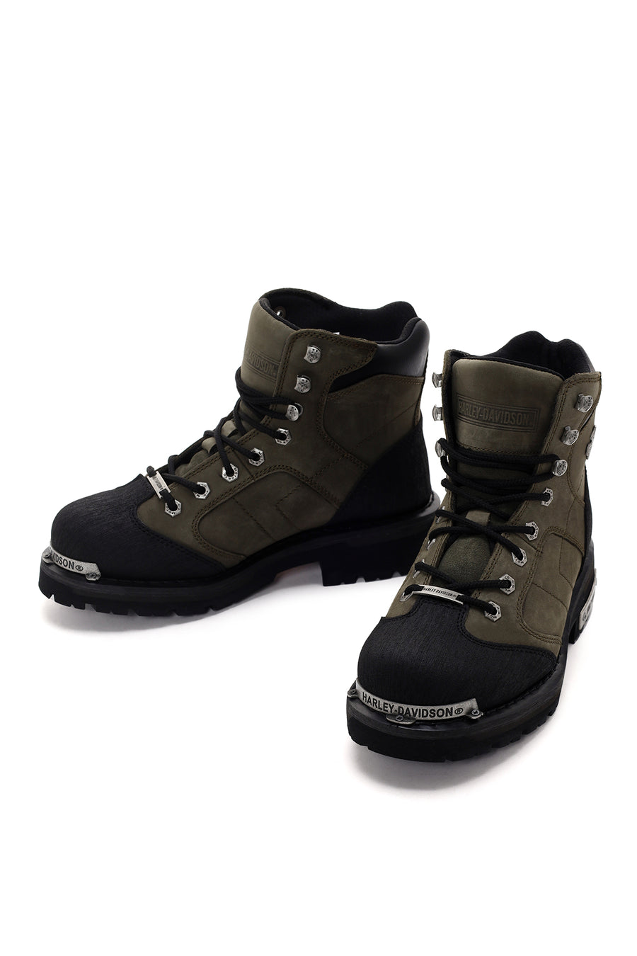 Harley Davidson Men's Khaki Leather Clemente Boots