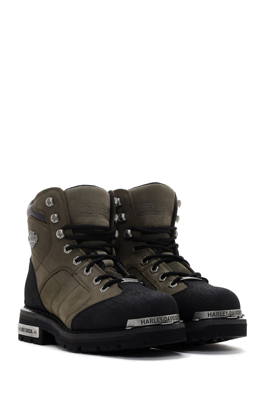 Harley Davidson Men's Khaki Leather Clemente Boots