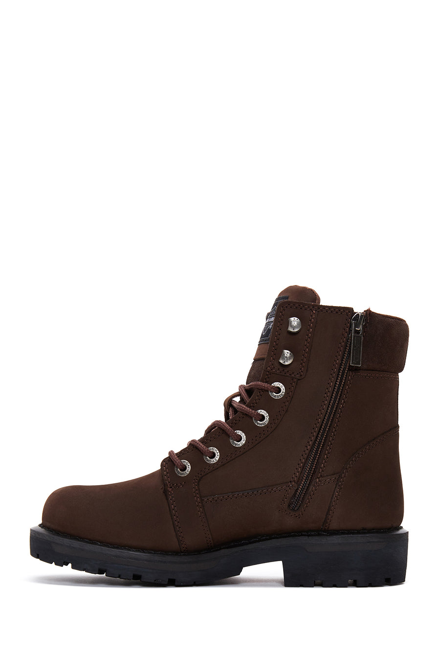 Harley Davidson Men's Dark Brown Nogales Nubuck Leather Boots