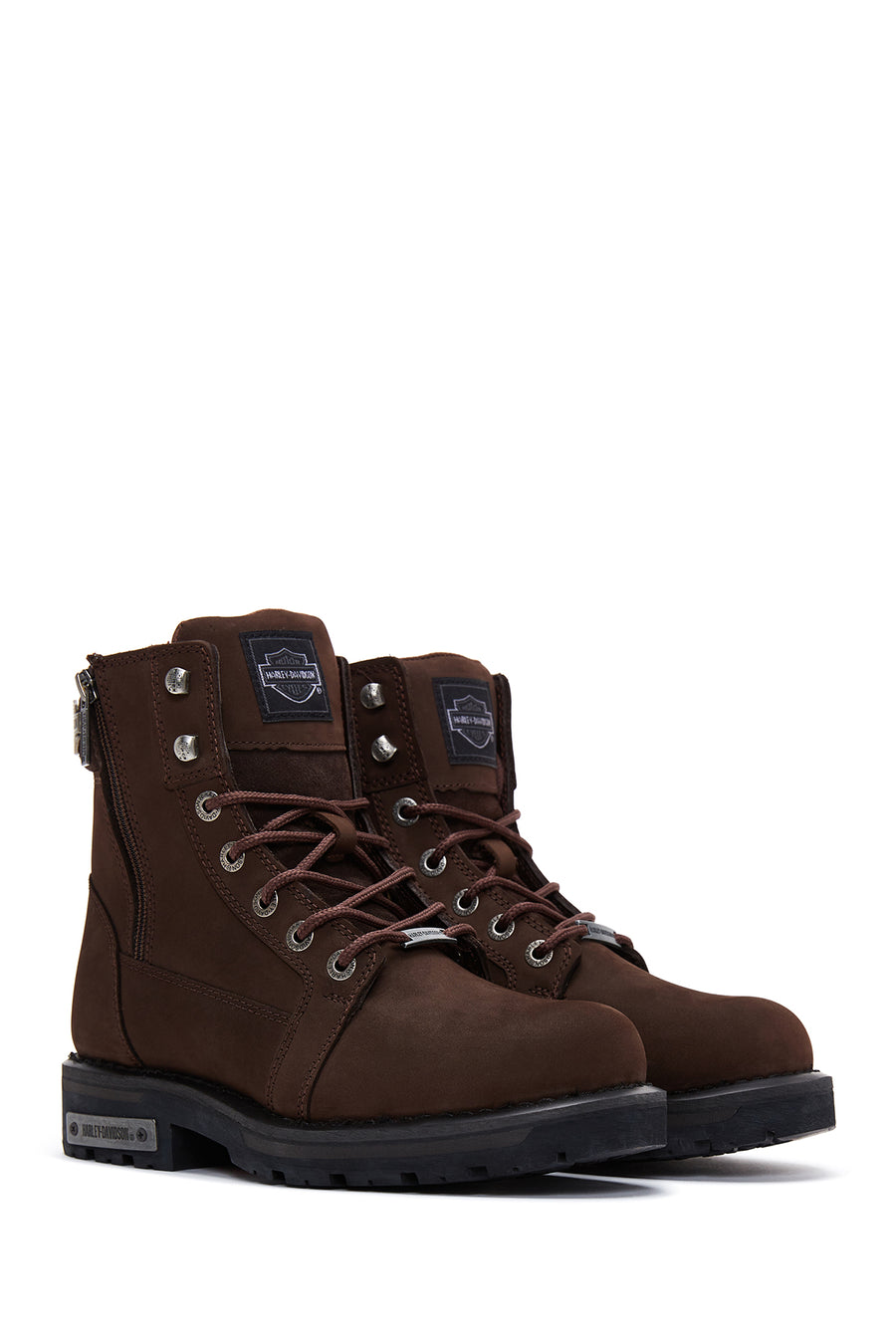 Harley Davidson Men's Dark Brown Nogales Nubuck Leather Boots
