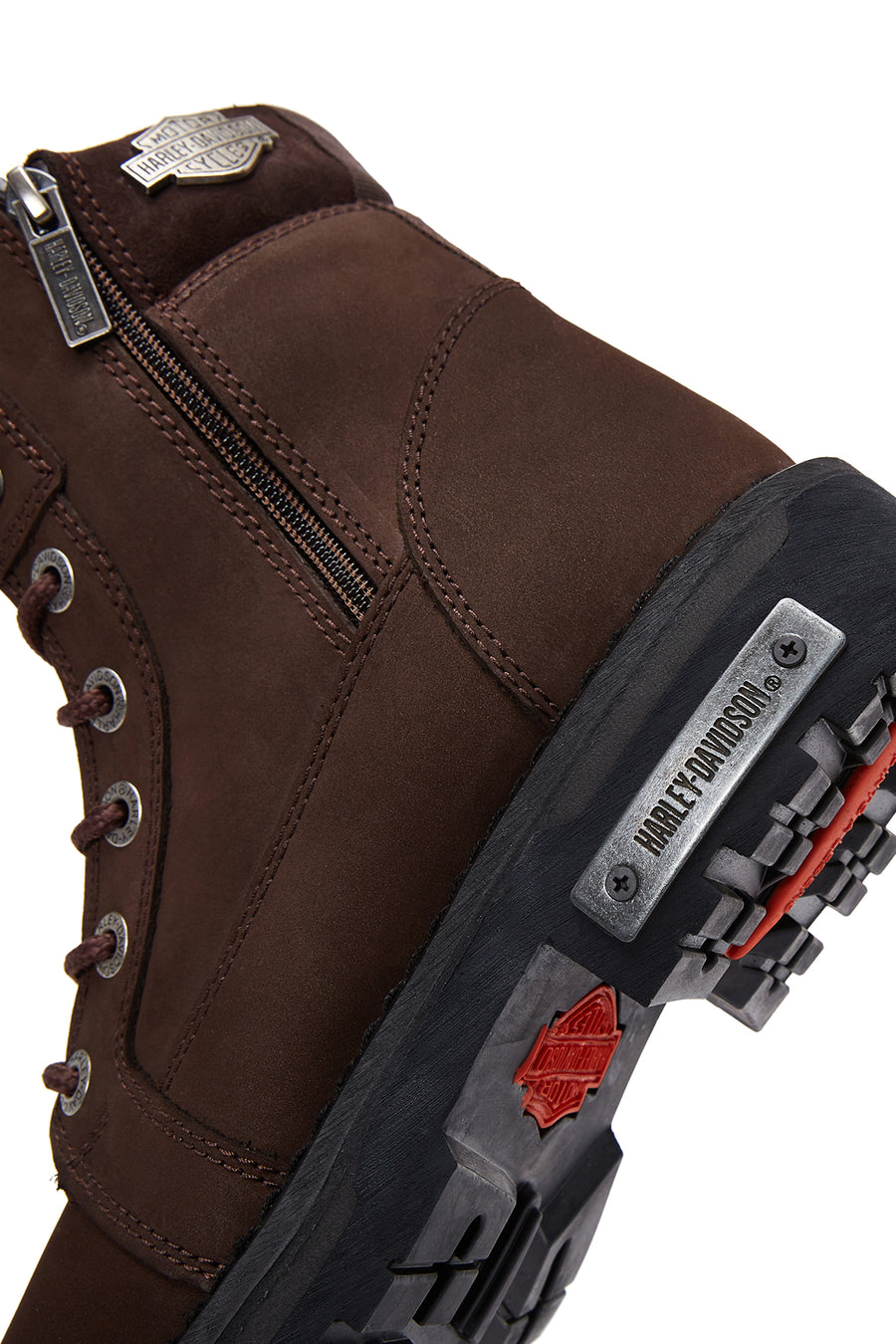 Harley Davidson Men's Dark Brown Nogales Nubuck Leather Boots