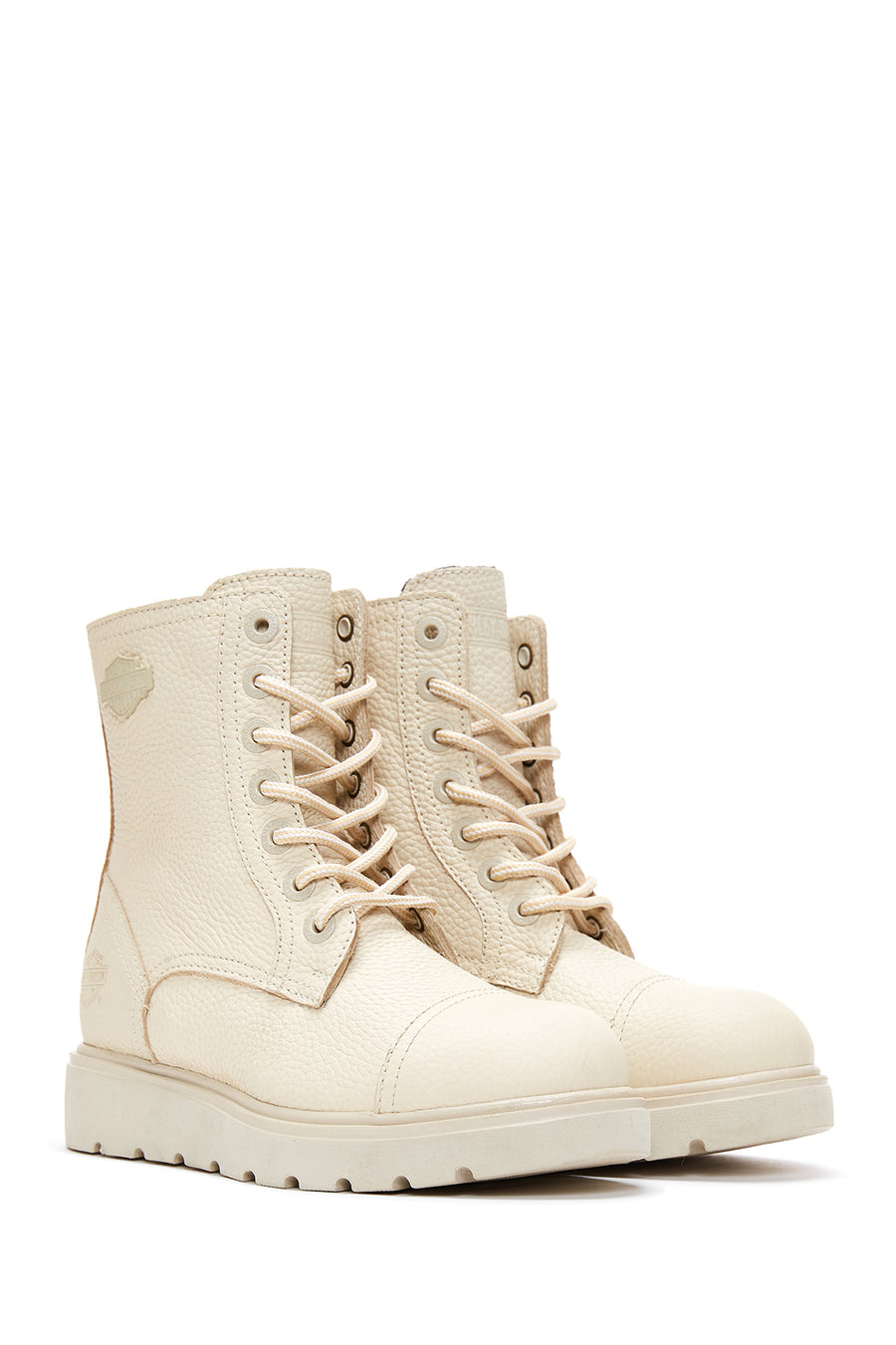 Harley Davidson Women's Beige Tums Boot Leather Boots