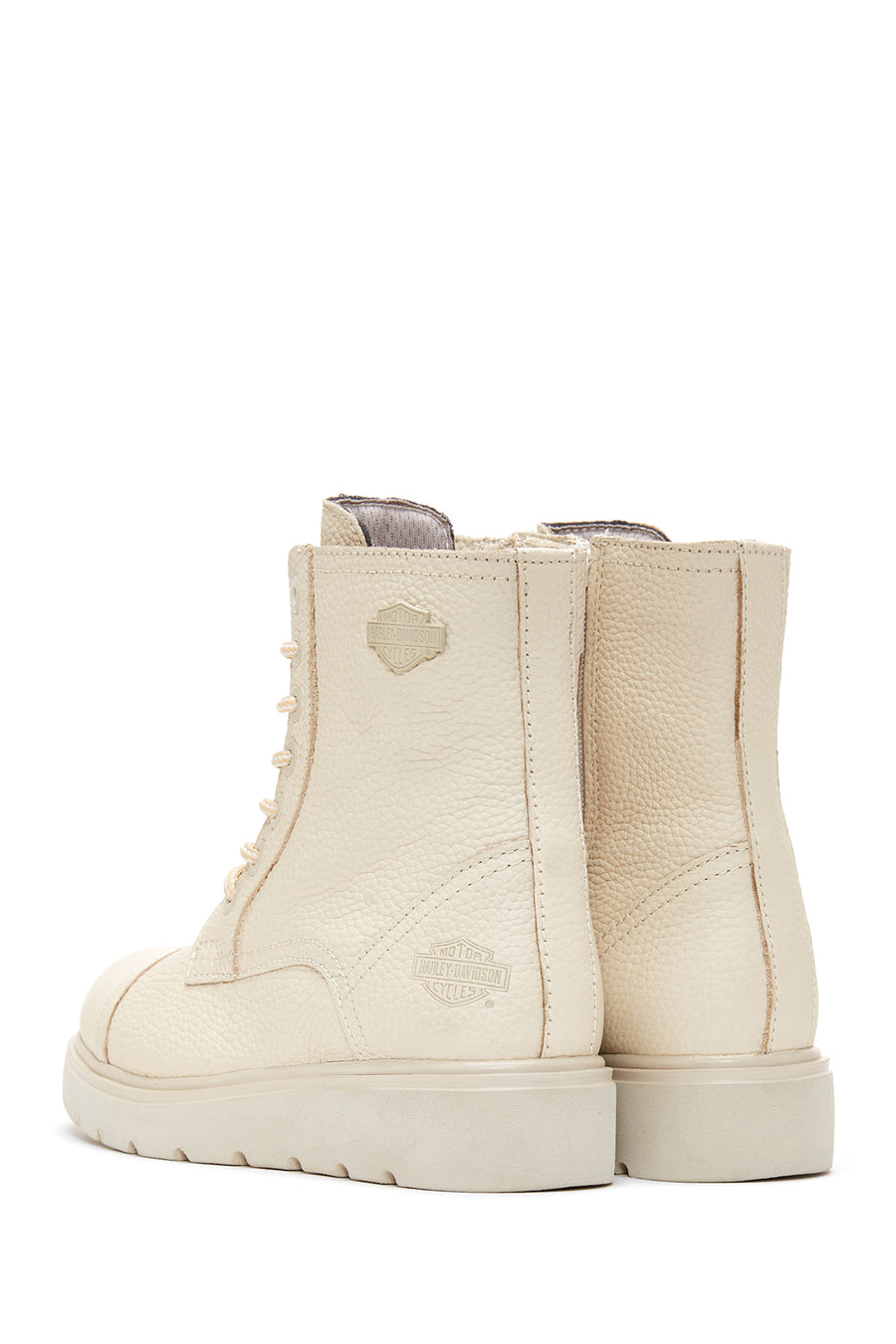 Harley Davidson Women's Beige Tums Boot Leather Boots