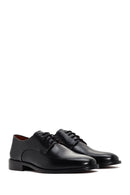 Men's Black Laced Leather Classic Shoes | Derimod