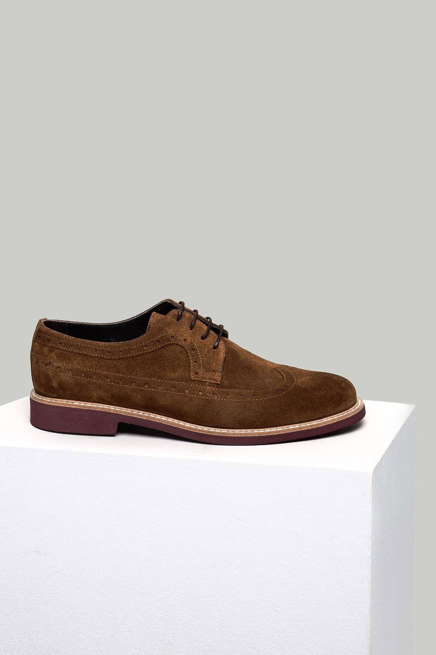 Men's Tan Suede Leather Shoes