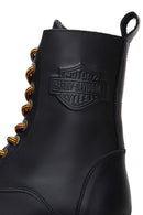 Harley Davidson Kadın Siyah Deri Rebel Postal Bot | Derimod