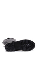 Harley Davidson Kadın Siyah Trouble Fermuarlı Deri Çizme | Derimod