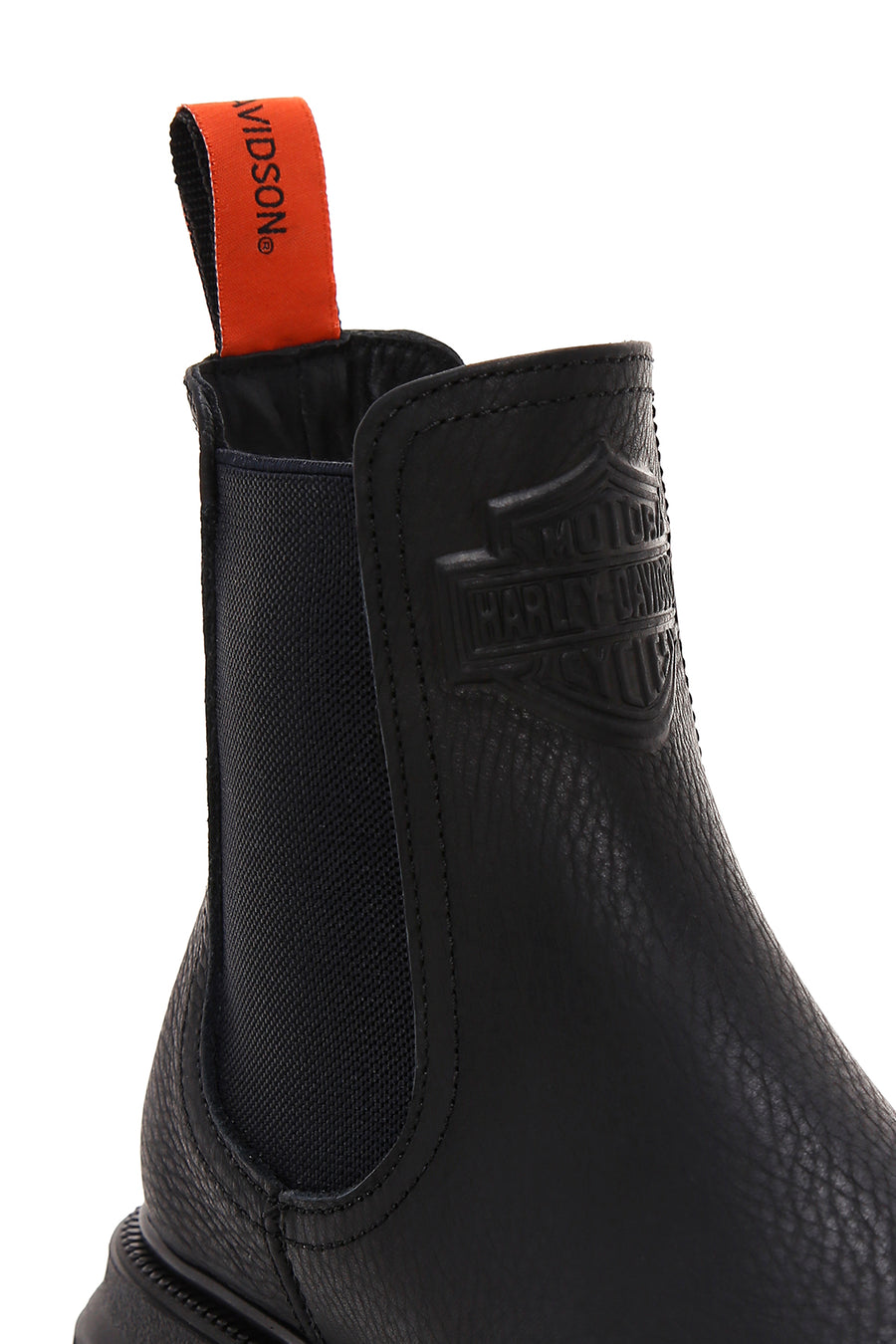 Harley Davidson Women's Black Mourir Leather Chelsea Boots