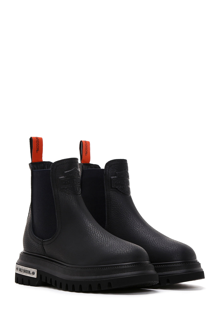 Harley Davidson Women's Black Mourir Leather Chelsea Boots