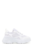 Women's White Thick Soled Sneaker | Derimod