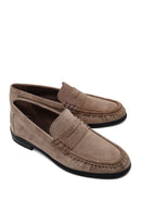Male Gray Suede Casual Loafer | Derimod