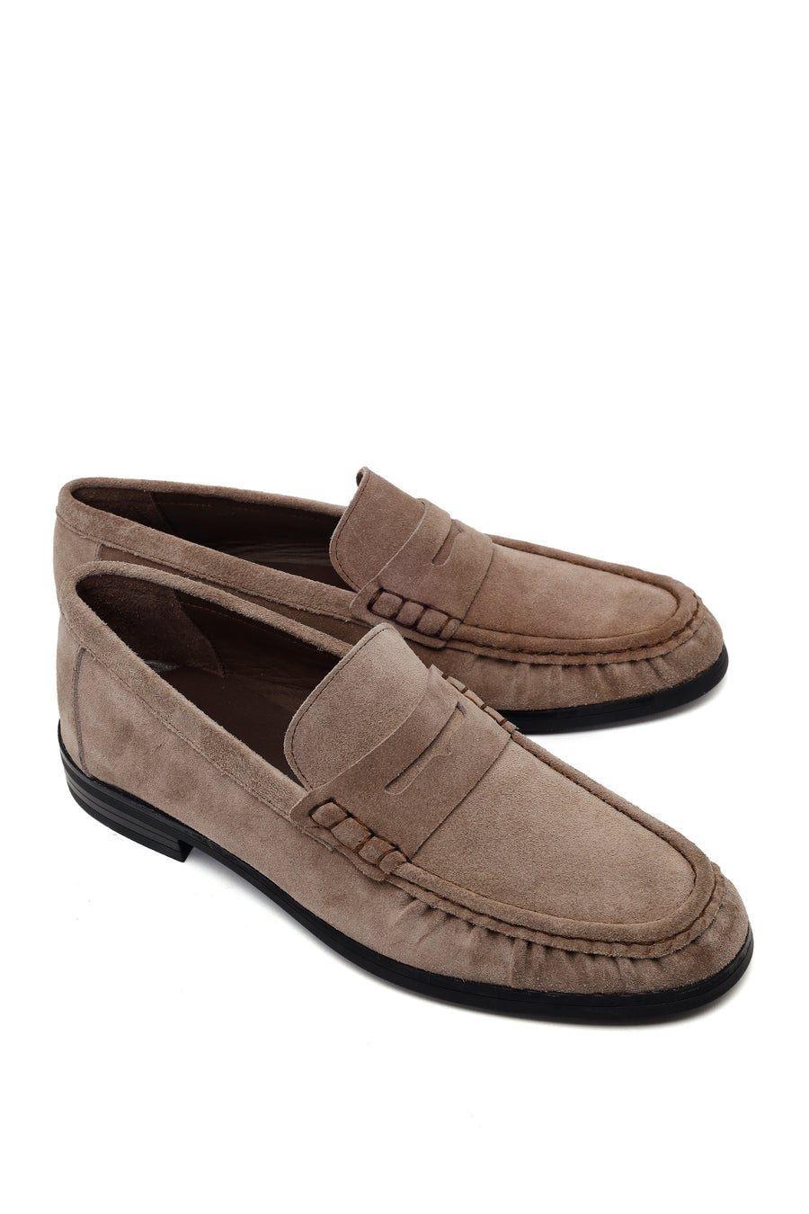Male Gray Suede Casual Loafer