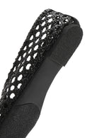 Women's Black Braided Ballerina | Derimod