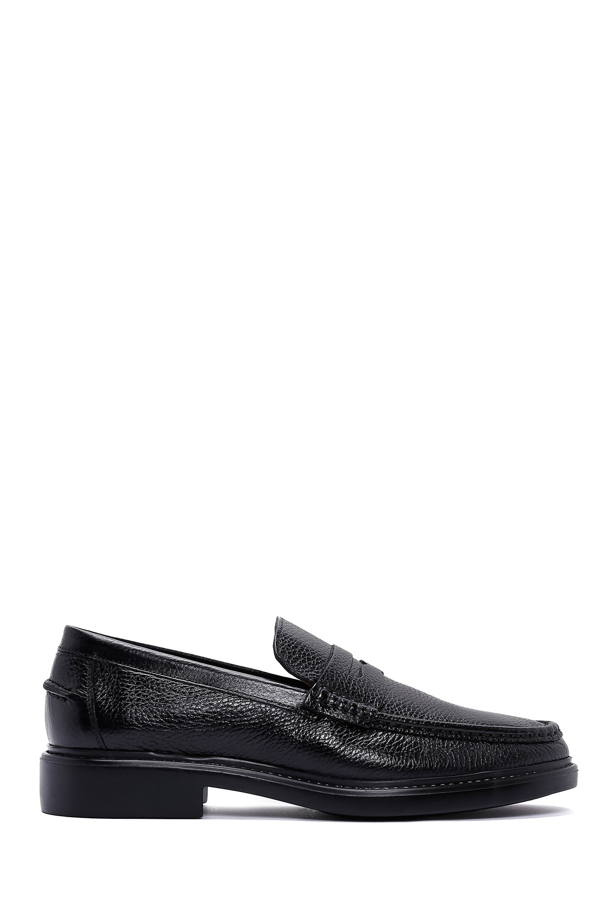 Erkek Siyah Deri Casual Loafer