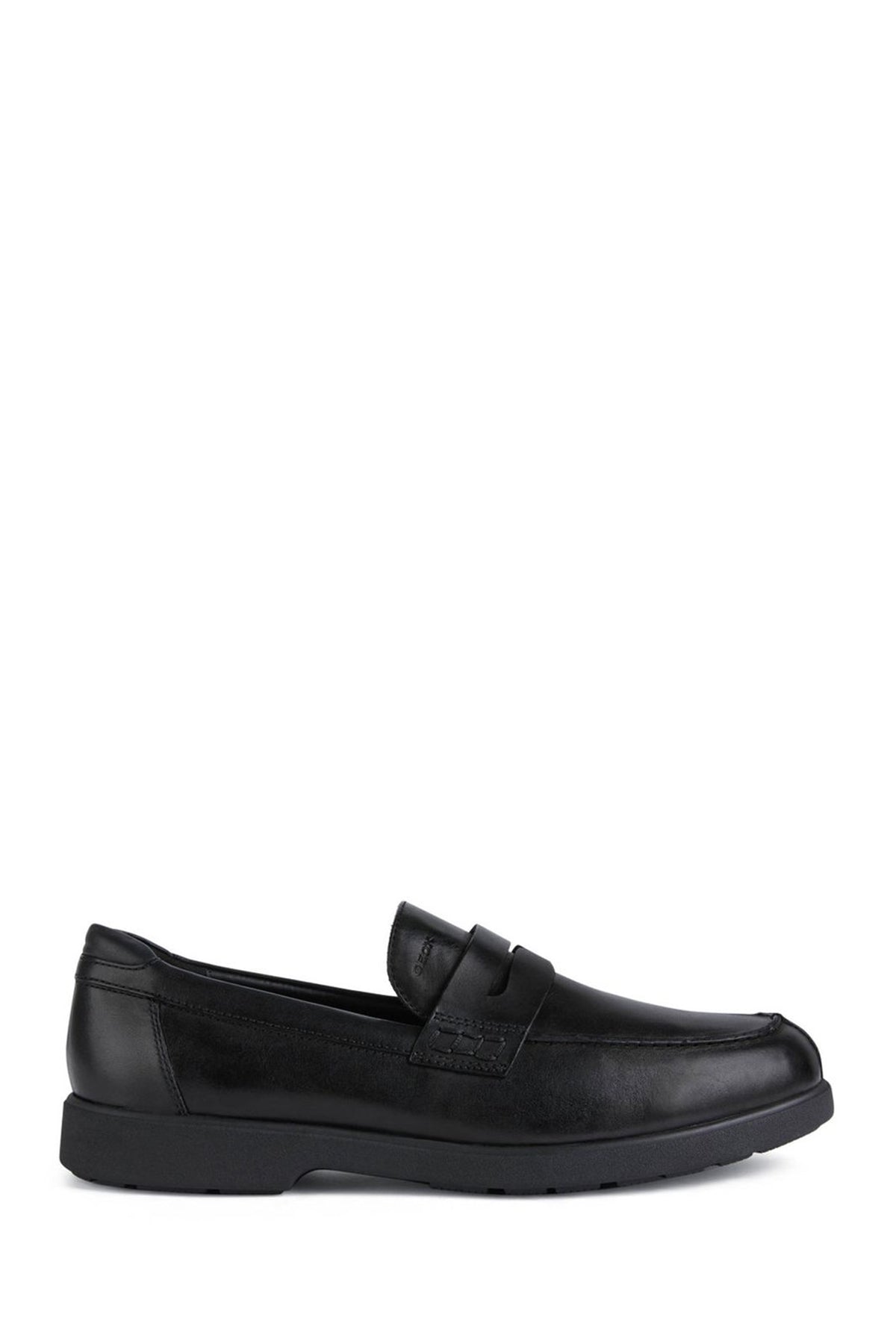 Geox Men's Black Spherica Ec11 Leather Loafer U25EFC00043C9999 | Derimod