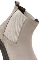 Men's Mink Nubuck Leather Casual Chelsea Boots | Derimod