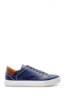 Men's Leather Sneaker with Stitching Detail | Derimod