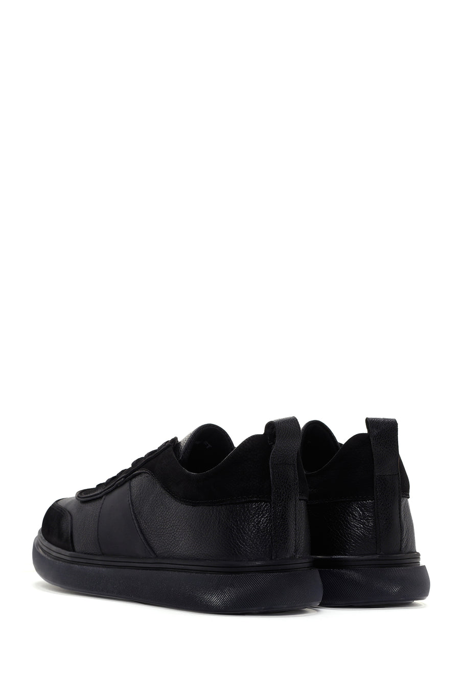 Erkek Siyah Deri Sneaker