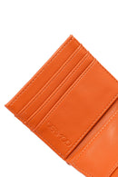 Woman Orange Quilted Card Holder | Derimod