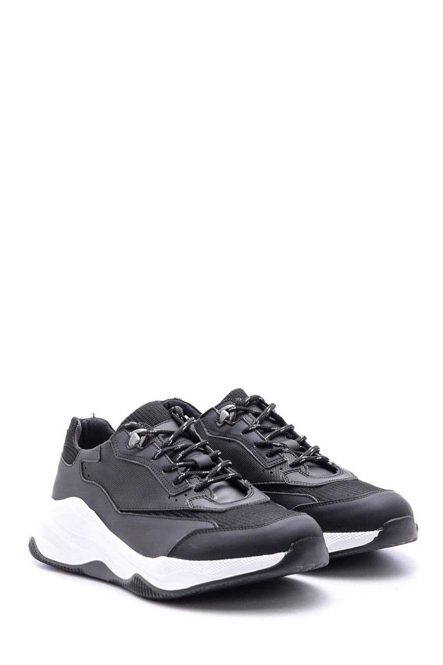 Men's High-Sole Leather Sneaker