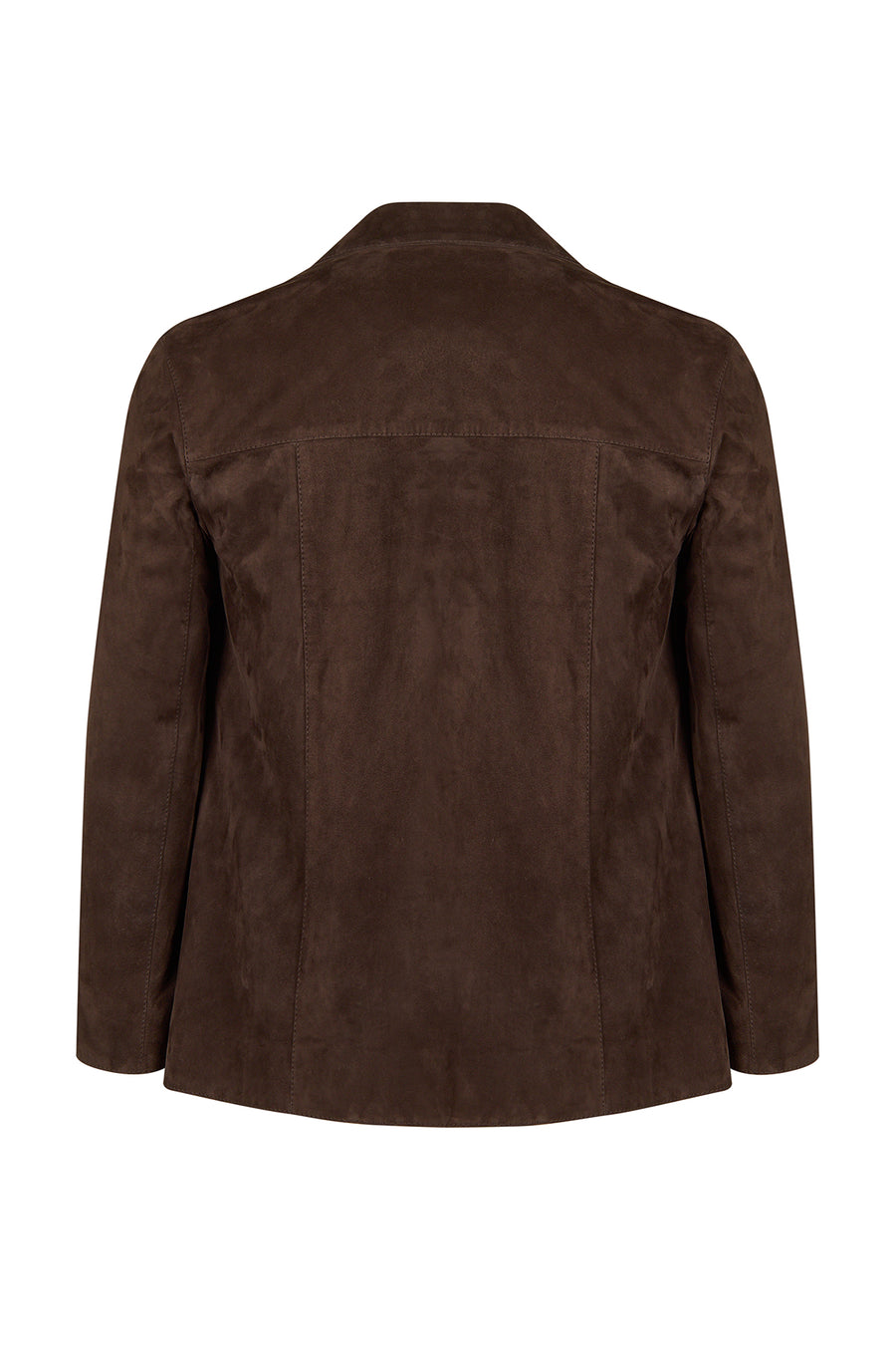 Gloria Woman Brown Oversize Suede Leather Jacket