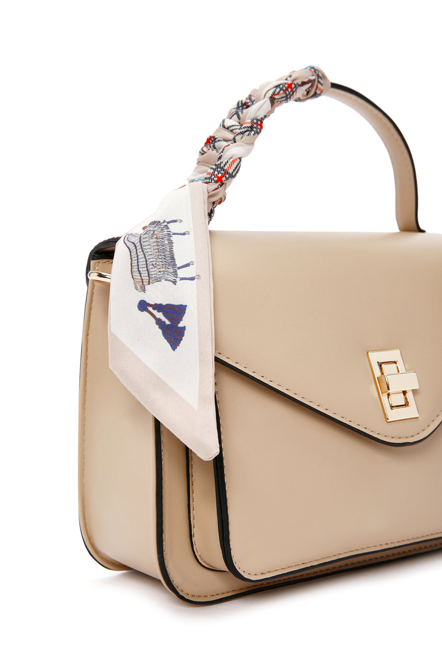 Women's Beige Long Strap Shoulder Bag