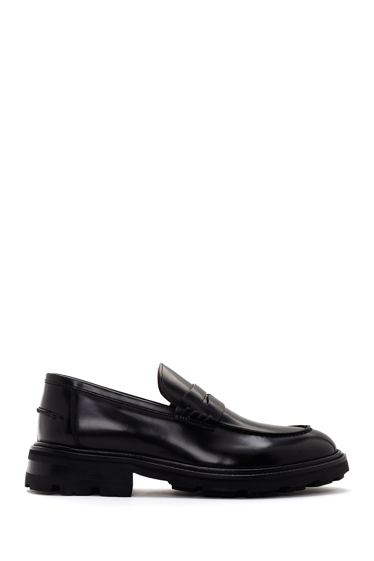 Men's Black Patent Leather Casual Loafer 23WFD617922 | Derimod