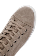 Men's Mink Lace-Up Suede Leather Sneaker | Derimod