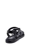 Women's Black Leather Sandals | Derimod