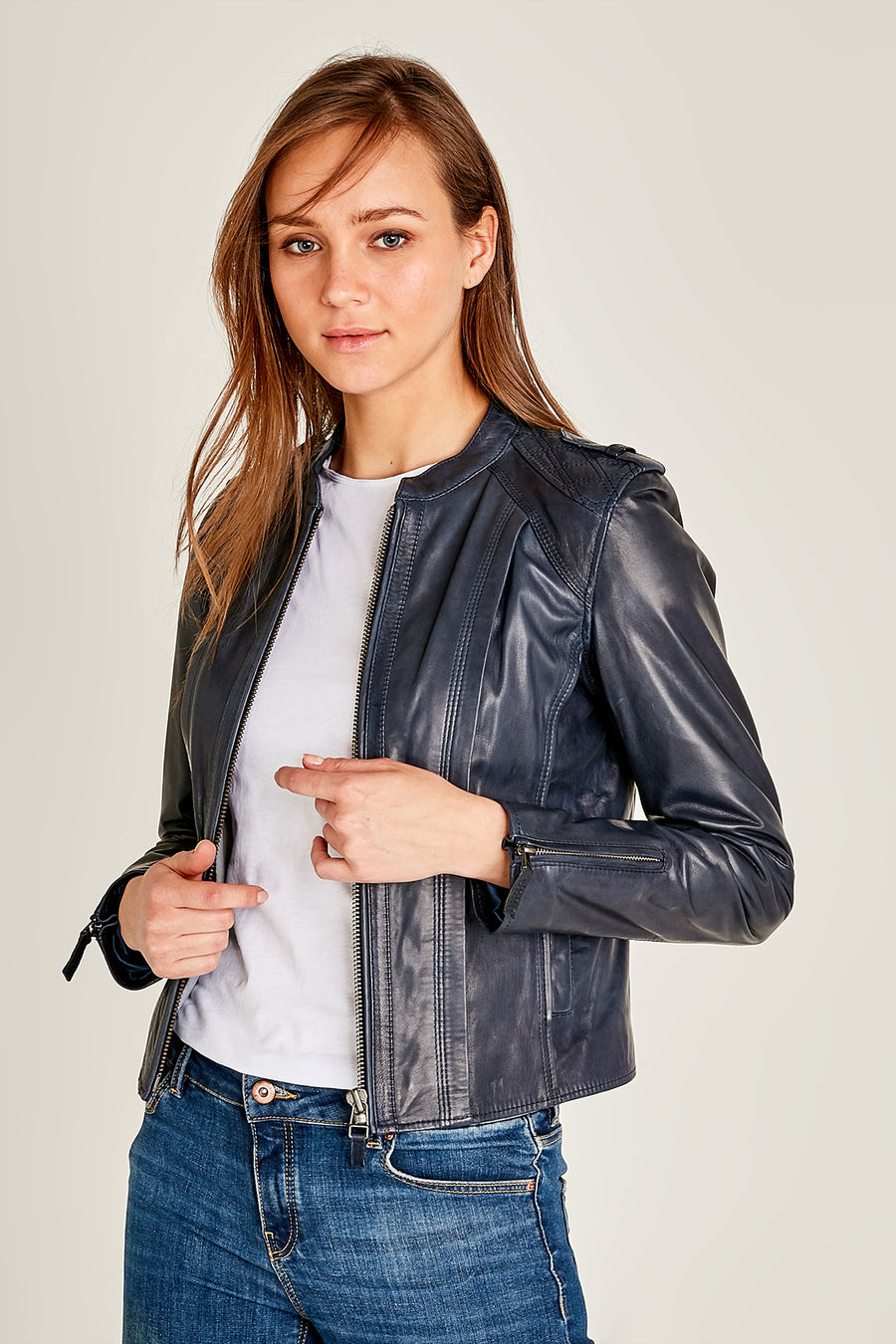Sugar Women's Leather Jacket 19SGM521851 | Derimod