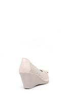 Women's Wedge Heeled Bow Shoes | Derimod