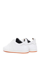 Men's White Lace-Up Leather Sneaker | Derimod