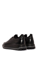 Men's Black Lace-up Leather Sneaker | Derimod