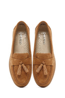 Kadın Taba Süet Deri Konfor Loafer | Derimod