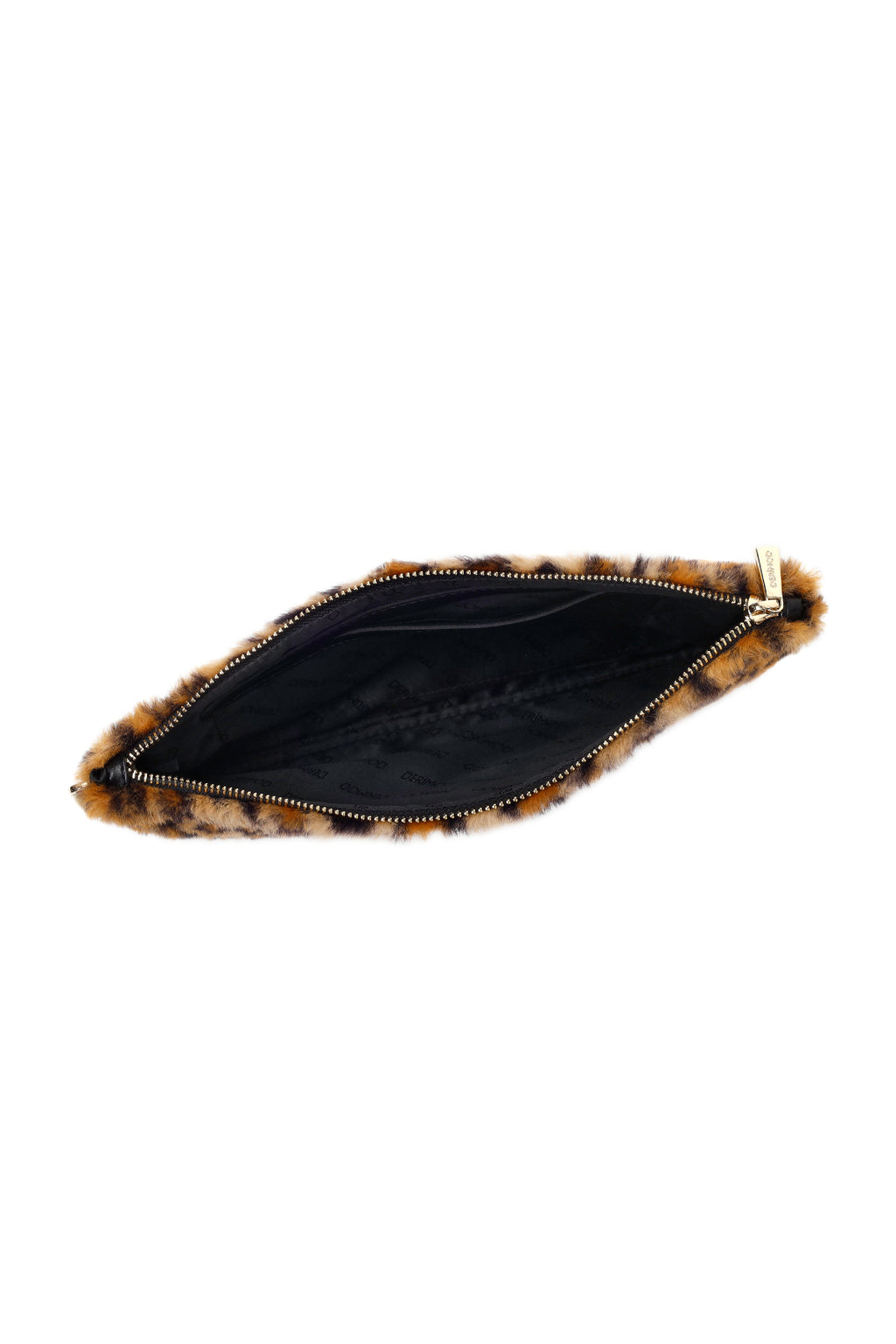 Kadın Leopar Zincir Askılı Peluş Portföy Çanta