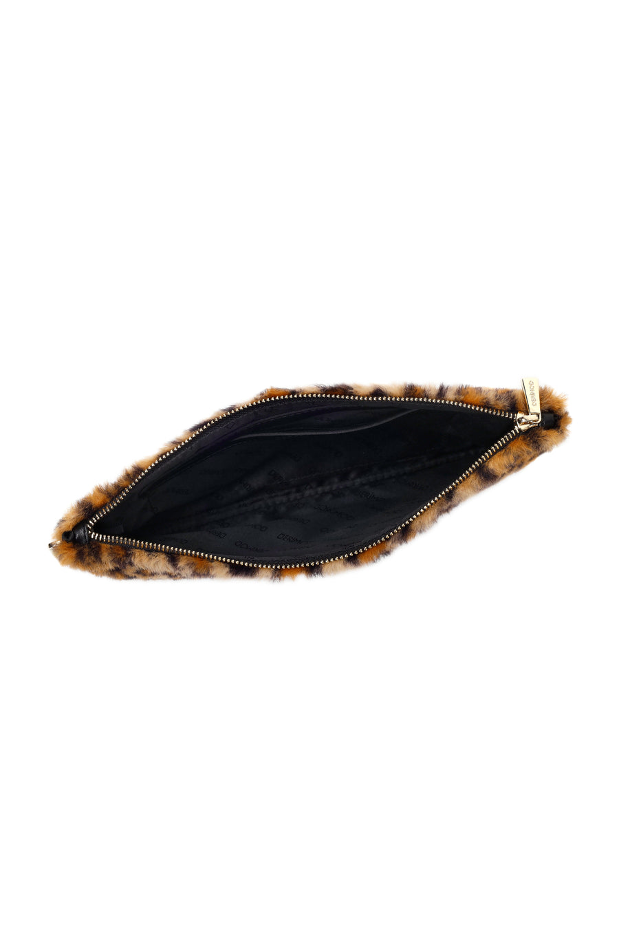 Kadın Leopar Zincir Askılı Peluş Portföy Çanta