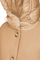 Geox Women's Tan Calithe Hooded Coat | Derimod