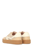 Women's Mink Lace-Up Fabric Sneaker | Derimod