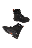 Harley Davidson Woman Black Camiel Zip Closure Leather Boots | Derimod