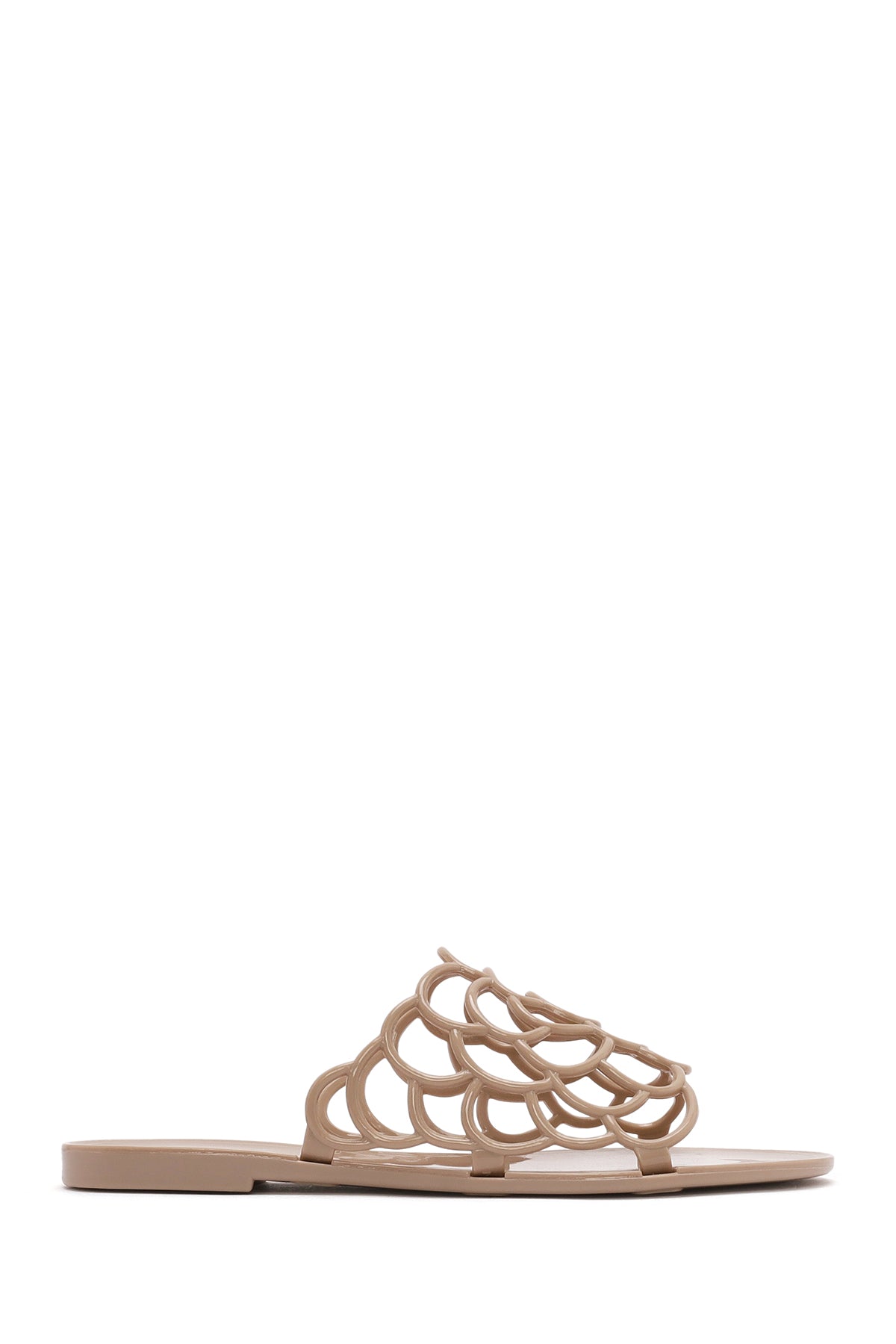 Women's Beige Patterned Jelly Slippers 25SFE4919PV | Derimod