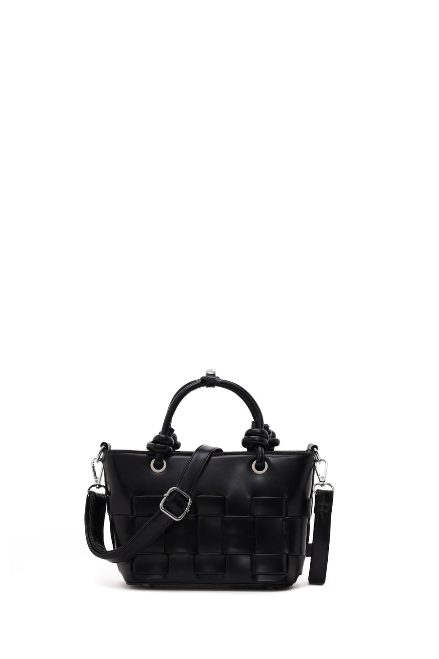 Woman Black Long-Strap Knitted Mini Shoulder Bag 26SBD265229 | Derimod
