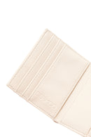 Woman Cream Quilted Card Holder | Derimod
