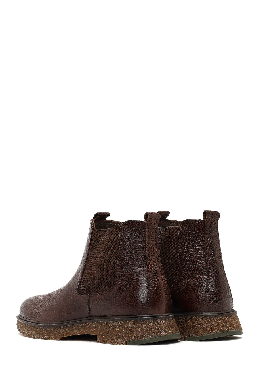 Male Brown Leather Chelsea Boots
