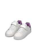 Geox Girls White Eclyper Lace-Up Sneaker | Derimod