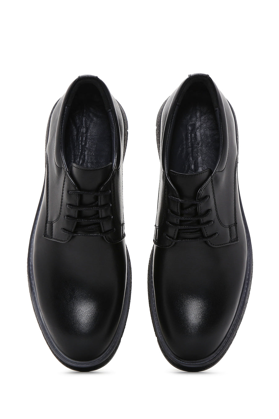 Men's Black Leather Casual Shoes