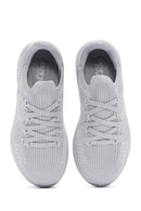 Derimod Zero Women's Gray Lace-Up Thick Soled Fabric Sneaker | Derimod