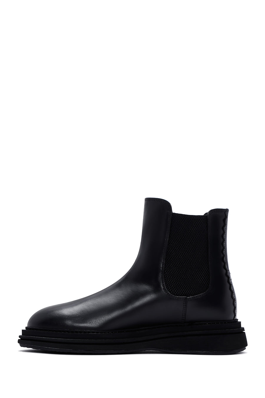 Men's Black Leather Chelsea Boots