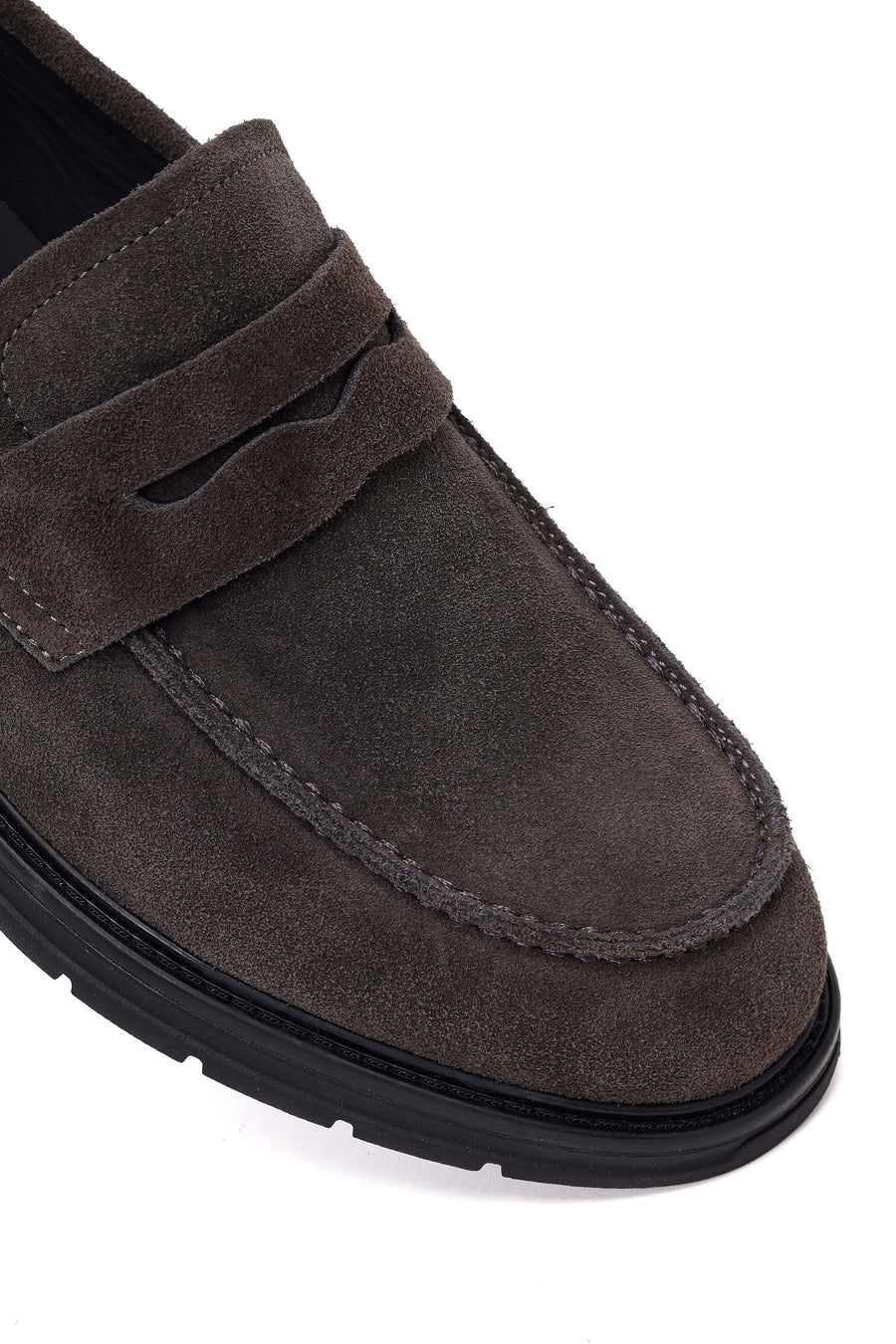 Male Gray Suede Casual Loafer