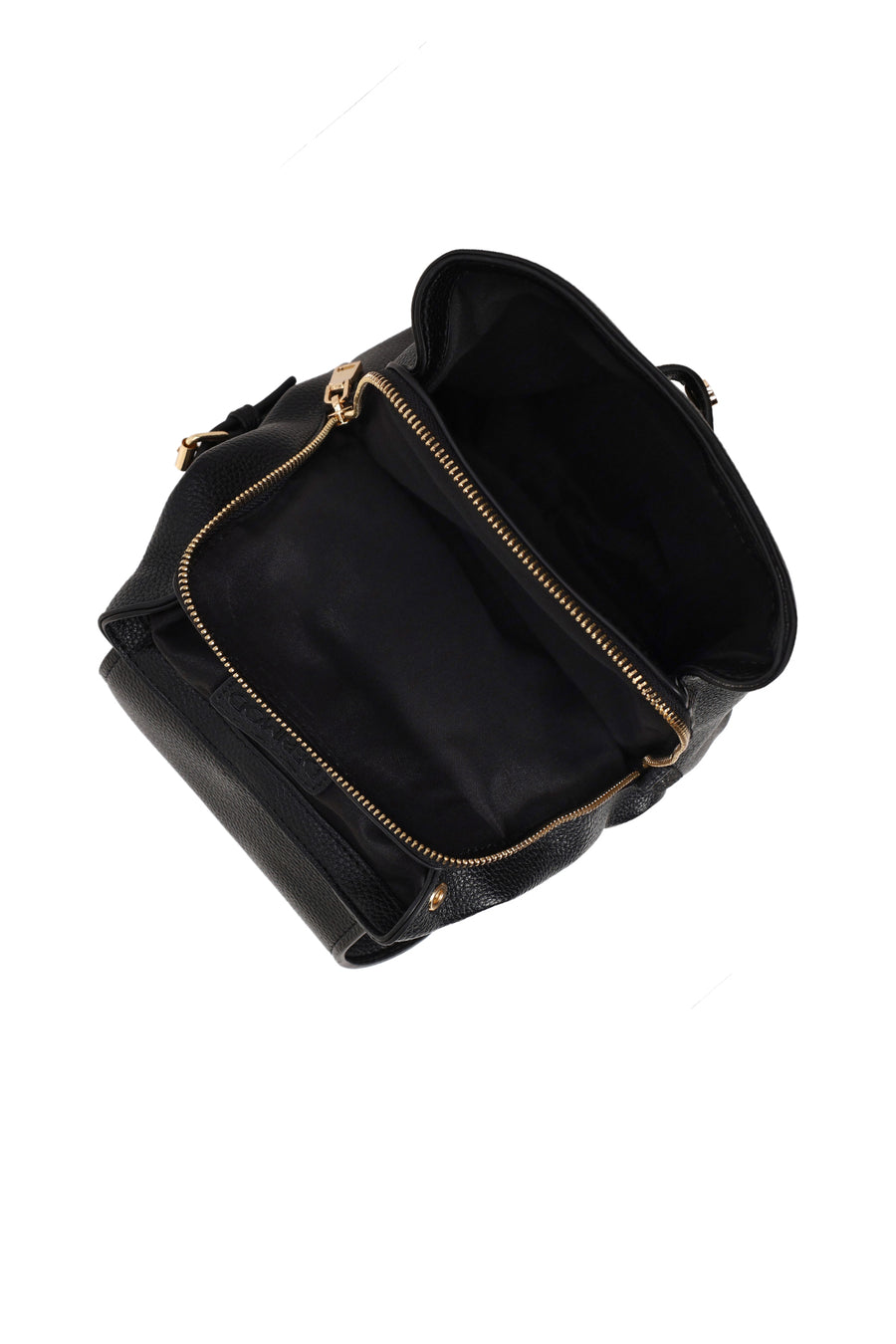 Woman Black Backpack with Accessories