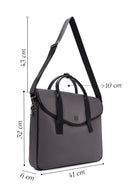 Women's Gray Long Strap Briefcase | Derimod